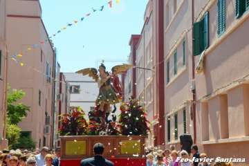 Telde rinde pleitesía a San Miguel en Valsequillo (Foto Francisco Javier Santana y TA)